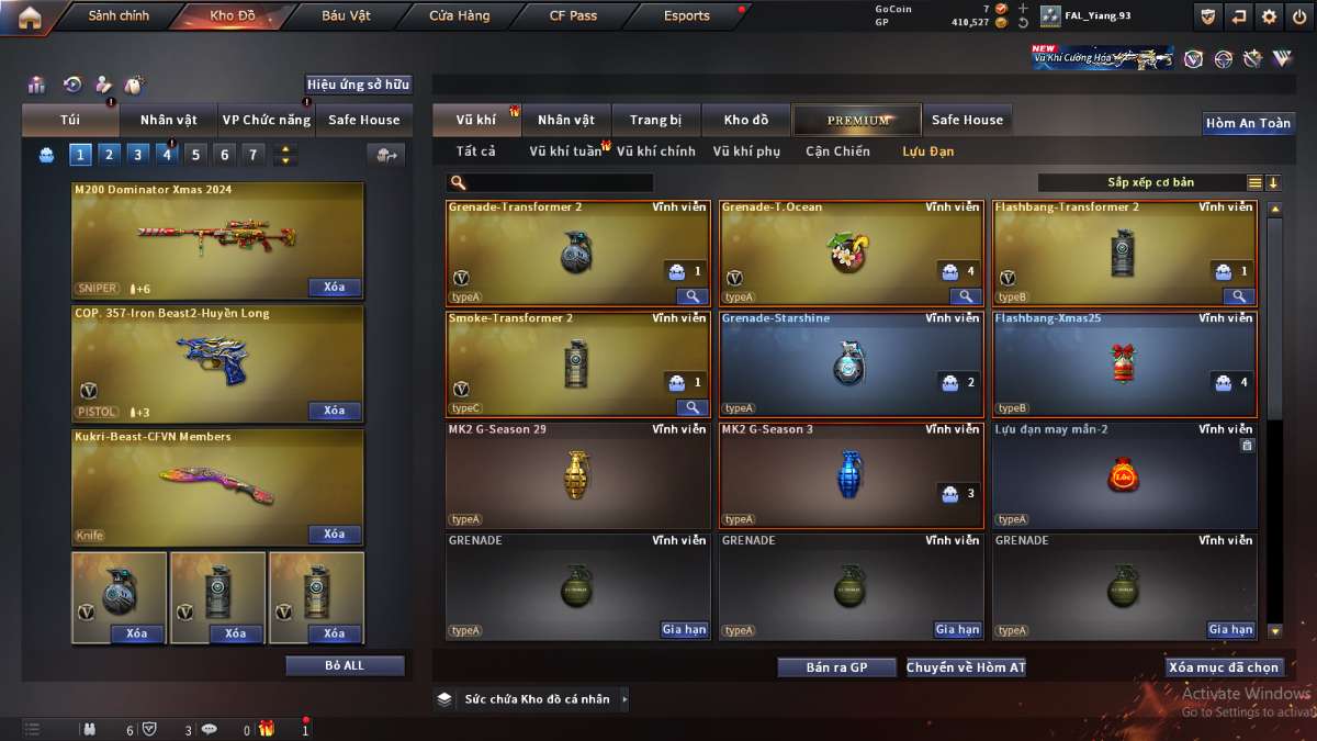 shop acc cf uy tin gia re